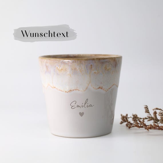 Personalisierte Tasse | Wunschtext | Kaffeetasse | Geschenk für Sie & Ihn | handgefertigt in Portugal | Geschenk personalisiert Namensgravur