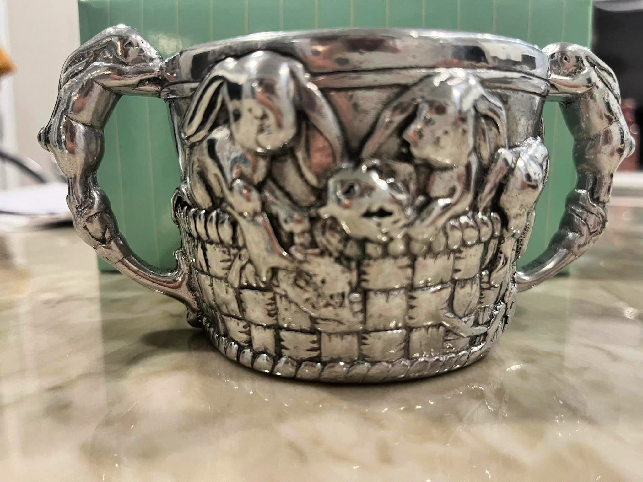 Arthur Court Bunny Baby Pourage Bowl New in Box