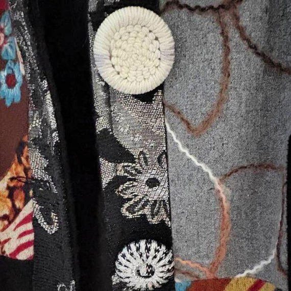 Adore Patchwork Print Jacket Size Small Boho Chic… - image 3