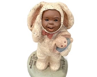 Signed Martha Holcombe "Bootsie" Figurine "All God's Children"