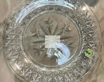 Set Of 2 New Waterford Snow Crystal 8" Luncheon Plates In Box ~ Made In Ireland