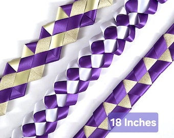 Set of 3 Homecoming Mum/Garter Ribbon Braids, 18 inches, many colors and styles, mum supplies