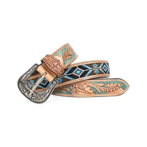 Hand Tooled Leather Western Belt |