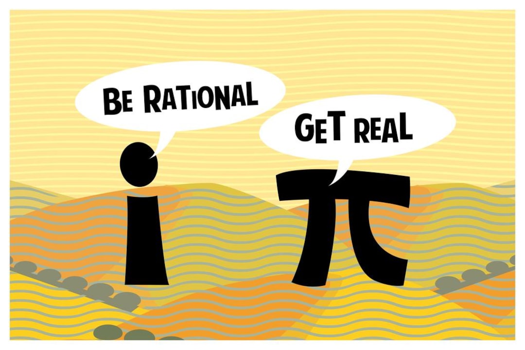 Funny Math Poster, Be Rational, Get Real - 12x18 Art Print - Etsy