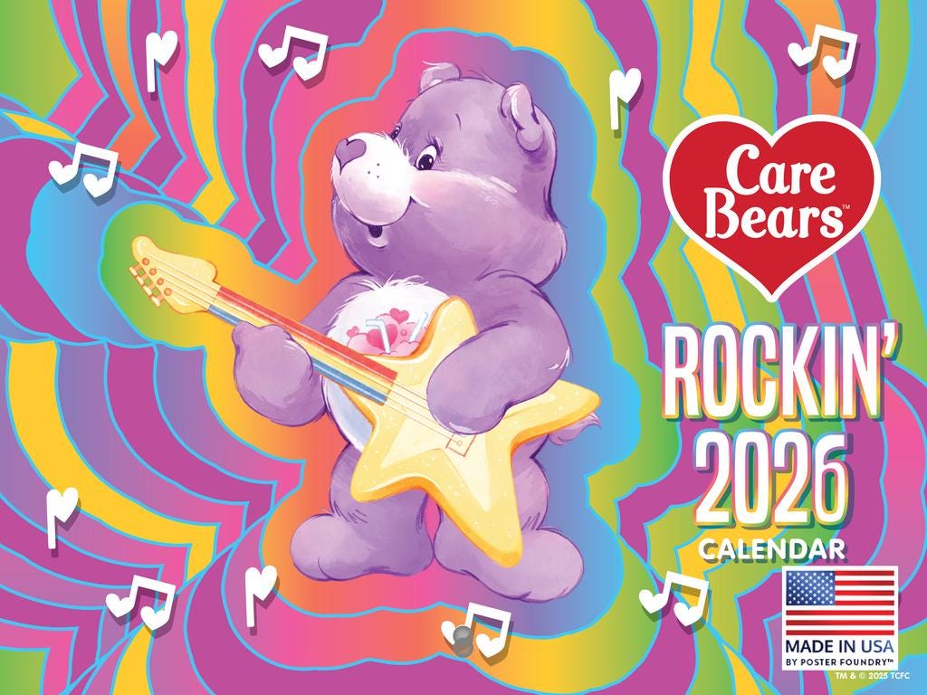 thumbnail image 2 of Official Care Bears Calendar 2026 Monthly Wall Calender 12 Month | American Made In The USA 2 of 14