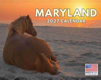 Maryland Calendar 2027 Monthly Wall Calender 12 Month