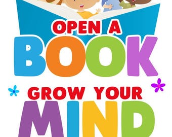 Classroom Library Poster | Rainbow Reading Decor (16x24)