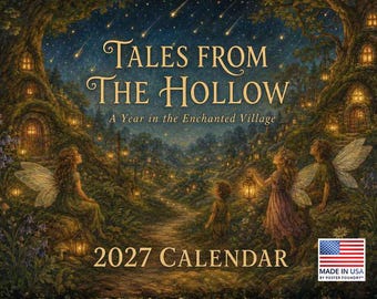 Tales From The Hollow Fairy Calendar 2027 Monthly Wall Calender 12 Month
