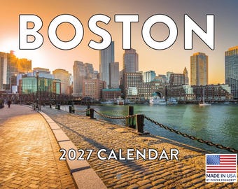 Boston Calendar 2027 Monthly Wall Calender 12 Month