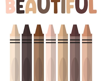 All Colors are Beautiful Classroom Cool Wall Art Print Poster 12x18