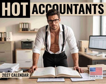 Sexy Accountant Calendar 2027 Monthly Wall Calender 12 Month