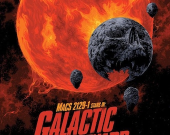 NASA Galactic Graveyard Galaxy of Horrors SciFi Art Print Poster 12x18