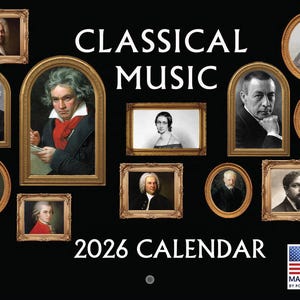 Classical Music Composers Calendar 2026