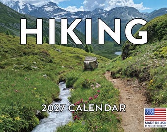 Hiking Calendar 2027 Trails Monthly Wall Calender 12 Month