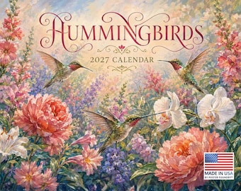 Hummingbirds Floral Art Botanical Garden Birds 2027 Calendar