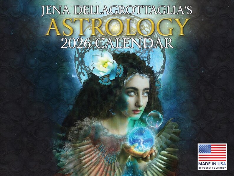 Astrology Calendar 2026 | Jena Dellagrottaglia Zodiac Wall Calendar ...
