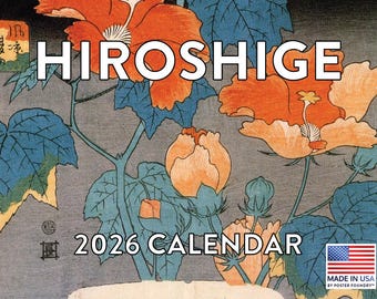 Hiroshige Calendar 2026 | Japanese Woodblock Art, Monthly Wall Calender