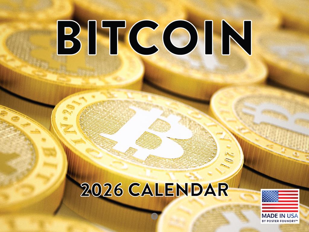 Bitcoin Calendar Bitcoin Calendar 2026 Monthly Wall Calender 12 Month | American Made in ...