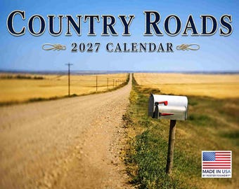 Country Roads Calendar 2027 Wall