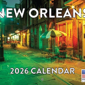 New Orleans Calendar 2026 Monthly Wall Calender 12 Month | American Made In The USA