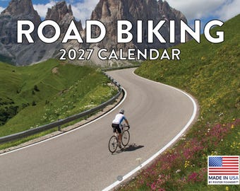 Cycling Calendar 2027 Bicycle Road Biking Monthly Wall Calender 12 Month