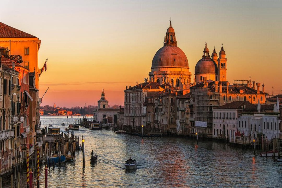 The Grand Canal at Sunset Venice Italy Europe Photo Photograph Cool ...