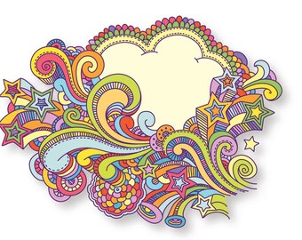 Colorful Doodle Art Print Poster (36x24)