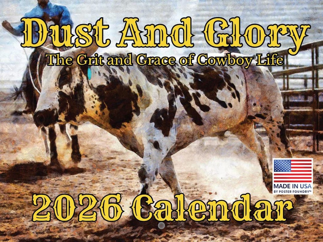 Cowboy Rodeo Life 2026 Calendar - Etsy