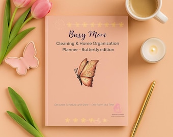 Busy Mom Cleaning Planner: Home Organizer, Chore Chart (PDF Download)