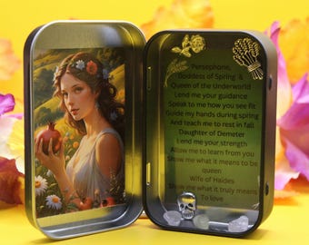 Persephone Mini Altar | Travel Altar | Goddess | Kore | Greek