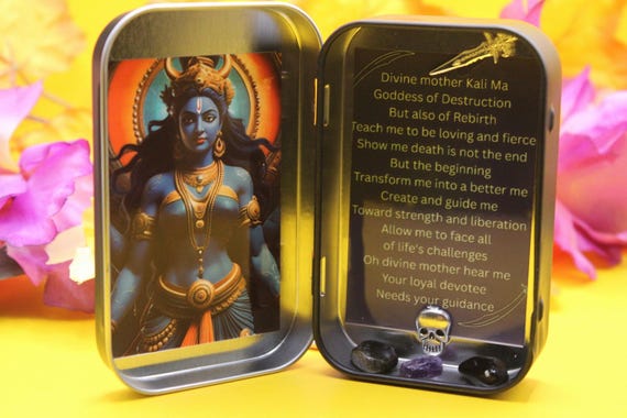 Kali Ma Mini Altar | Travel Altar | Goddess | Hindu | Kali Maa