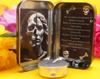 Hel Mini Altar | Travel Altar | Goddess | Nordic | Norse | Deity | Hela