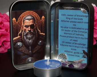 Odin Mini Altar | Travel Altar | God | Nordic | Norse | Deity | Allfather
