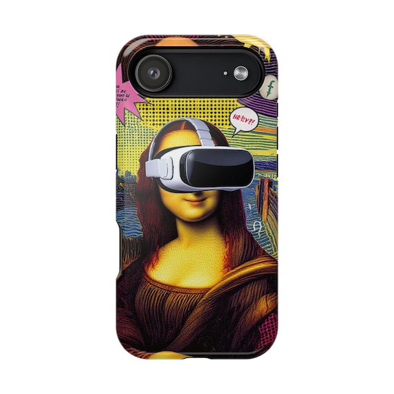 Mona Lisa VR Phone Case, Art-inspired Phone Cover, Unique Gift for