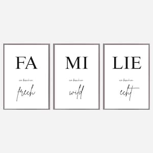 Set of 3 posters for the living room / entrance hall / dining room / wall decoration for the living room / wall picture for the hallway / wall picture for the house / decoration for the apartment