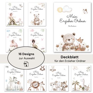 Cover sheet for educator binders / Cover sheet + binder spine / Educator binder template / Gift for educators / Educator binder template