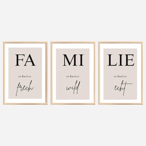 Set of 3 posters for the living room / entrance hall / dining room / wall decoration for the living room / wall picture for the hallway / wall picture for the house / decoration for the apartment
