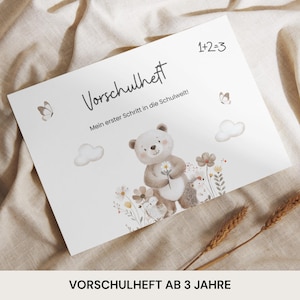 Zeszyt ćwiczeń dla przedszkolaków w wieku od 3 lat (PDF) – 20 stron zabawy edukacyjnej, liczby, kolory i kształty, ćwiczenia dla przedszkolaków, rozwój małego dziecka, szablon do druku