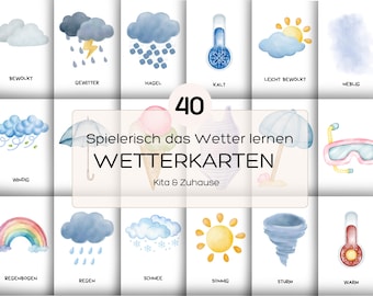 Weather map templates, weather maps for kindergarten, weather maps for children, weather learning cards for kindergarten/preschool, learning about weather for children