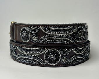 Masai Beaded Leather Belt – Handmade African Belt for Women  display picture 1
