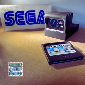 SEGA Game Gear Cartridge Organizer Stand for Optimal Display and Storage