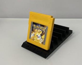 Nintendo Game Boy GBC 6 Cart Spielhalter Stand Display Rack Schwarz