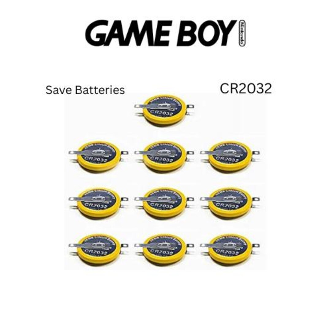 CR2032タブ付きセーブ電池 10個 - GBAゲームに最適 - ポケモン - Etsy 日本