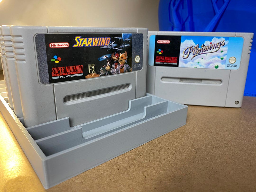 Nes/snes Rack SNES Super Nintendo Game Storage Holder Rack - Holds 10 Games - Etsy