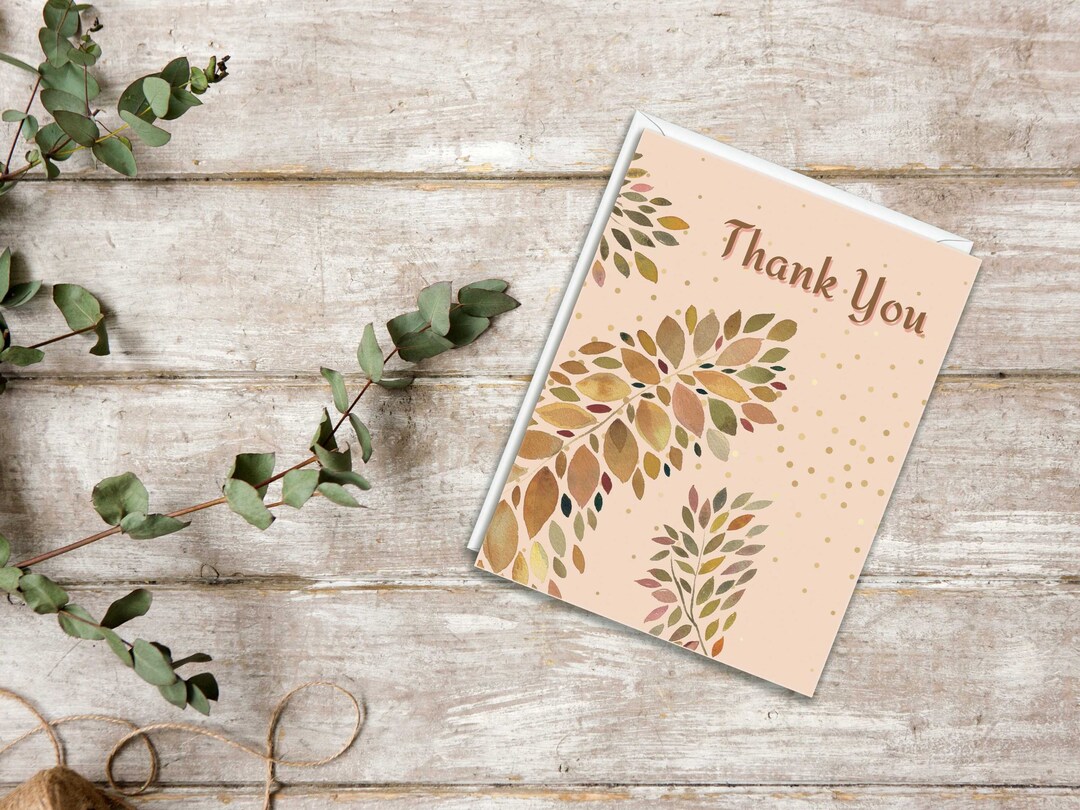 Set of 10 Watercolor Thank You Cards Artistic Handcrafted - Etsy