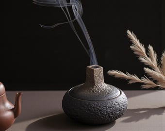 Japanese Ceramic Palo Santo Holder, Chiminea Incense Burner