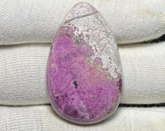 Pink Cobalt Calcite Cabochon: Heart Chakra Stone (45.10 Carat)