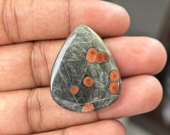 Polished Mexican Peanut Obsidian Cabochon – 34x28x5mm Gemstone
