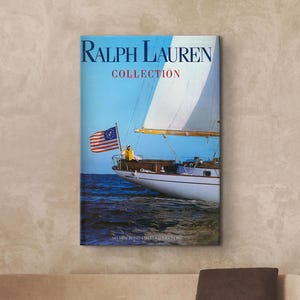 Fashion Magazine Wall Decor, Retro Fashion Canvas Art, Luxury Fashion Print, Old Money Poster, Old Ralph Lauren Framed Canvas, Summer Yacht