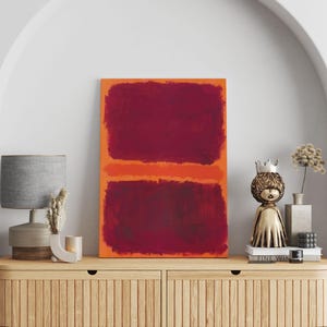 Mark Rothko Canvas, Mark Rothko Green Wall Art, Exhibition Poster, Office Decor, Floating Framed Canvas Decor, New Home Gifts, Modern Art